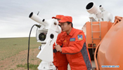 Drill ahead of return landing of Shenzhou-9 held in N China
