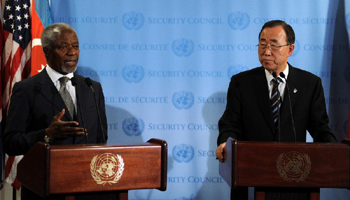 U.N. chief announces resignation of special envoy for Syria