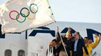 Olympic flag arrives in Brazil