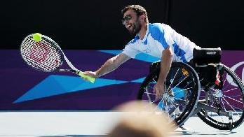 Noam Gershony wins wheelchair tennis quad singles final gold medal