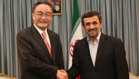 China's top legislator meets with Iranian President