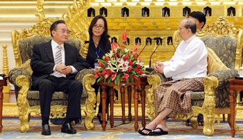 China's top legislator meets Myanmar President