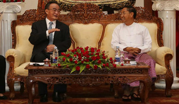 China's top legislator meets with Yangon Region Chief Minister