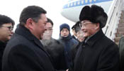 Chinese top legislator arrives in Mongolia