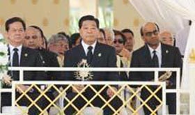 China's top political advisor attends Sihanouk's funeral
