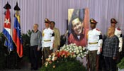 Cubans pay homage to late Venezuelan President Chavez