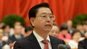 Zhang Dejiang delivers speech at closing meeting of 1st session of 12th NPC