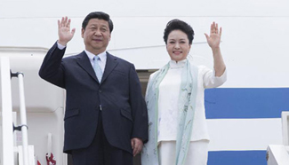 Chinese president arrives in Brazzaville for state visit