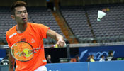 Lin Dan wins men's singles third round at Badminton Asia Championships
