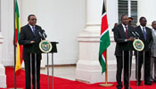 Kenyan president meets Ethiopian PM in Nairobi