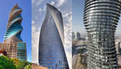 Twisted skyscrapers around world