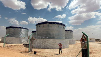 Syrian refugees in Mafraq, Jordan
