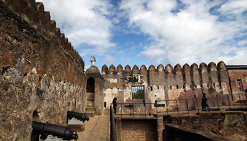 Scenery of Fort Jesus in Mombasa, Kenya