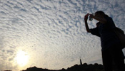 Amazing altocumulus translucidus clouds in E China