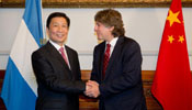 Chinese VP meets with his Argentine counterpart