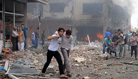 40 dead in blasts on Turkish-Syrian border