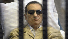 Mubarak appears in court for first session of retrial