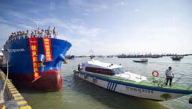 Chinese fishing boats arrive at Nansha