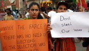 People protest against alleged vote rigging in E Pakistan