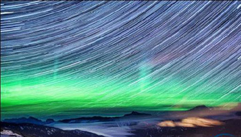 Beautiful aurora borealis seen in 37 degrees below zero