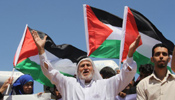 Palestinian protesters take part in rally ahead of Nakba Day