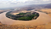 Bending part of Yellow River in Ningxia