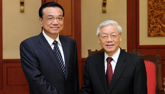 Chinese Premier meets with General Secretary of Communist Party of Vietnam