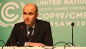 Marcin Korolec speaks during 2013 UN Climate Change Conference