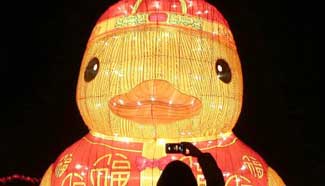 Lanterns hung up across China to greet upcoming Lantern Festival