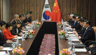 Chinese, ROK presidents meet on cooperation, Korean Peninsula situation
