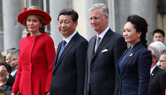 Chinese president attends sending-off ceremony in Brugge