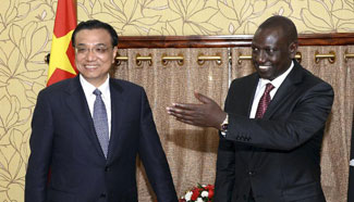 Highlights of Chinese premier's Africa trip on May 11