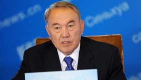 Kazakh President Nursultan Nazarbayev gives online interview to Xinhuanet