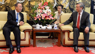 Xinhua president meets with UN Secretary-General