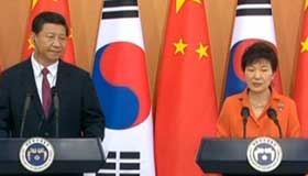 President Xi Jinping strengthens ties with South Korea