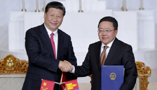 China, Mongolia sign joint declaration to upgrade bilateral ties