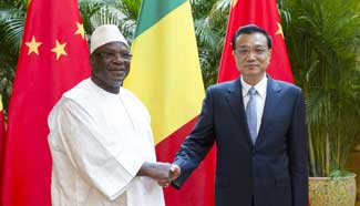 Chinese premier meets with Malian president during Summer Davos