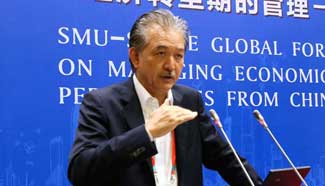 SNEF president gives keynote speech at Global Forum on Managing Economic Transition