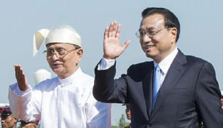Chinese premier meets Myanmar president in Nay Pyi Taw