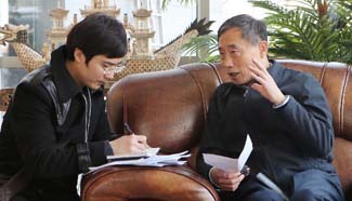 Members of National Committee of CPPCC receive interview in Beijing