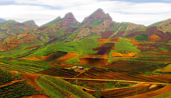Huoshizhai National Geologic Park in Ningxia