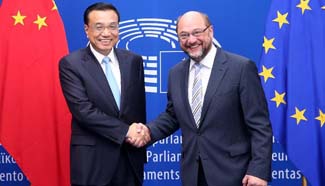 Chinese premier meets president of European Parliament