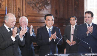 Chinese Premier Li Keqiang visits S France