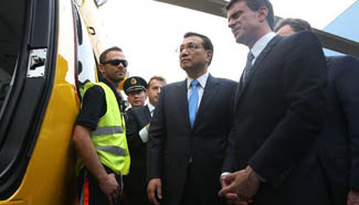 Chinese premier visits Airbus headquarters in Toulouse, France