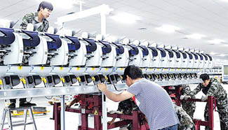 Equipment installation on another production line of Ruyi project