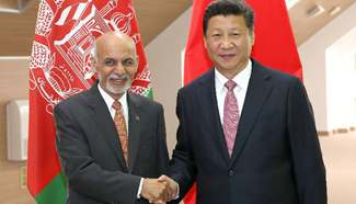 Chinese president meets Afghan counterpart in Russia