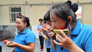 Summer life of railway workers in China's Yinchuan
