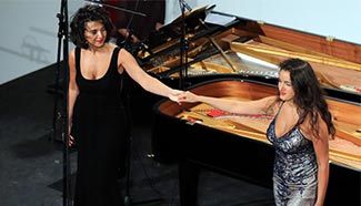 Pianists perform during Rheingao Musik Festival