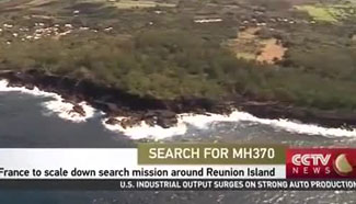 France to scale down search mission fro MH370 around Reunion Island