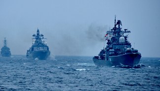 Chinese, Russian navies complete 9-day joint exercise
